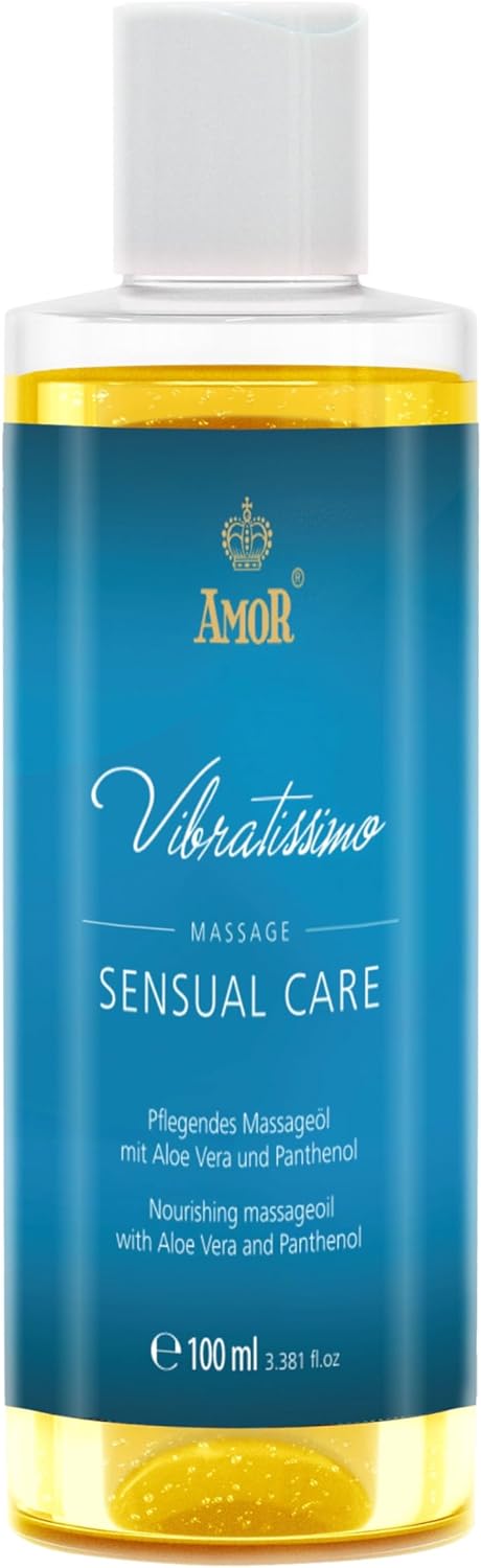 Amor Vibratissimo Sensual Care - Масажне масло с алоэ вера, 100 мл