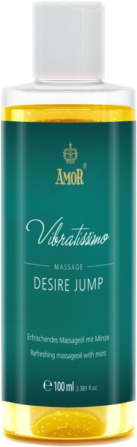 Amor Vibratissimo Desire Jump - Массажное масло с ароматом мяты, 100 мл