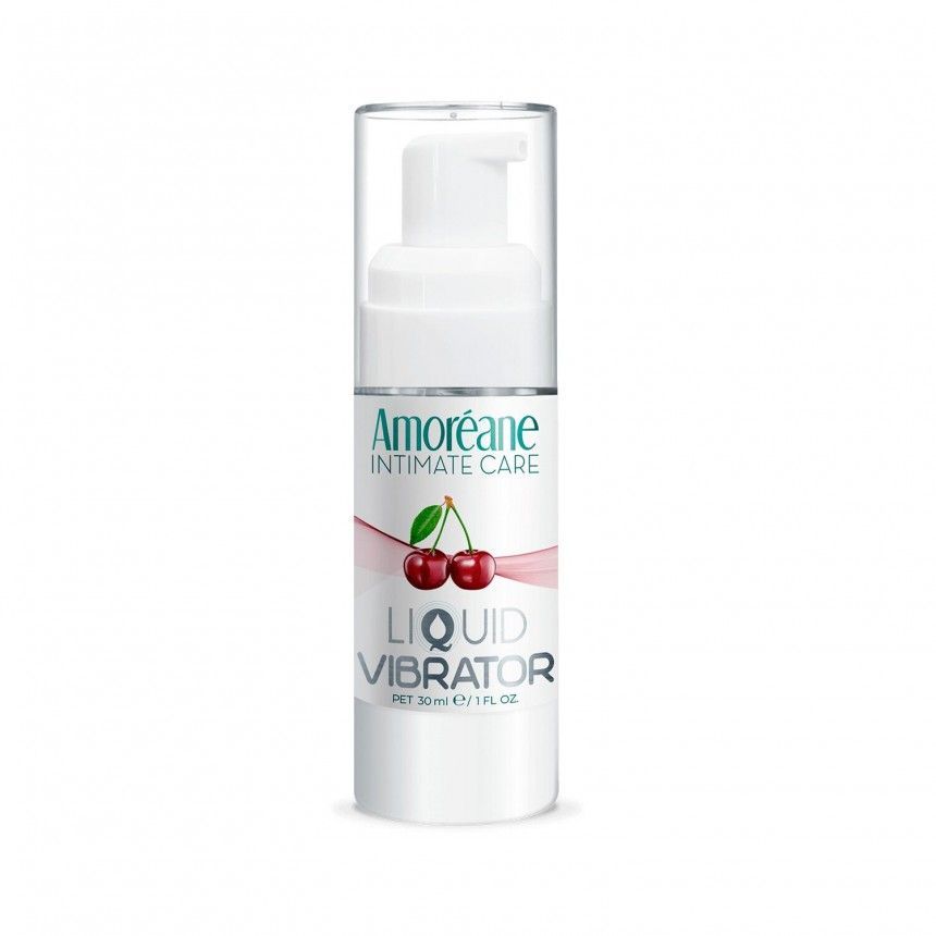 Amoreane Med Liquid Vibrator Cherry - лубрикант с эффектом вибрации, 30 мл.