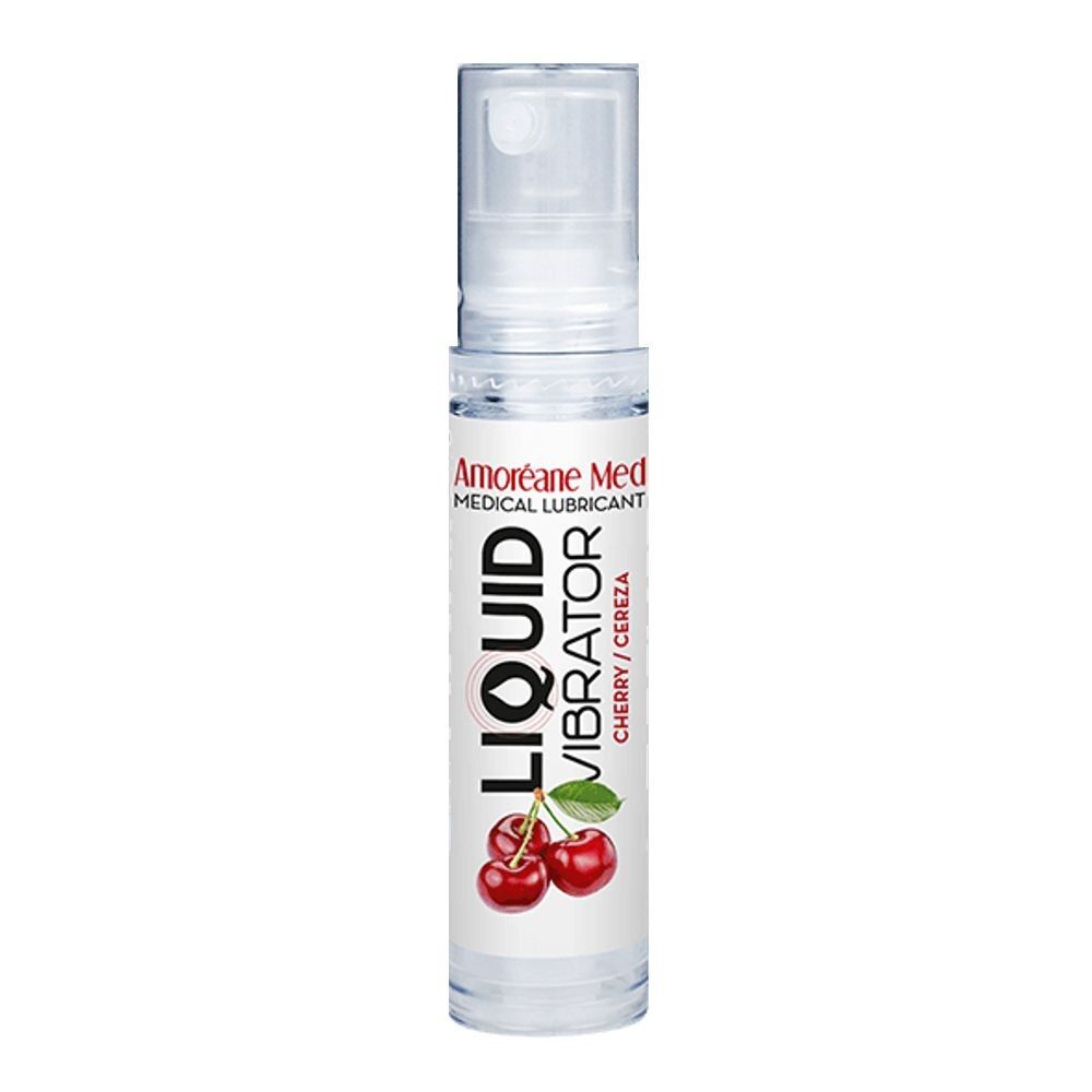 Amoreane Med Liquid Vibrator Cherry – лубрикант з ефектом вібрації, 10 мл.