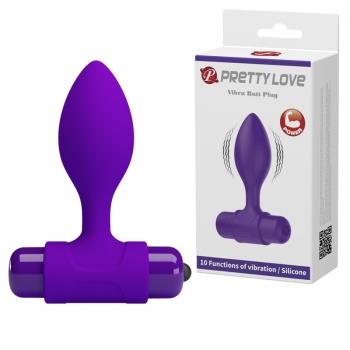 Анальна пробка - Pretty Love Vibra Butt Plug Purple