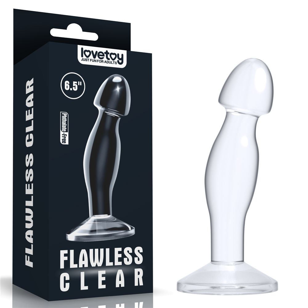 Анальная пробка - Flawless Clear Prostate Plug 6.5" Clear