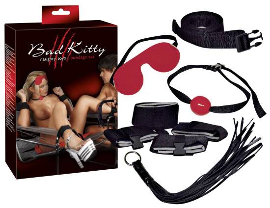 Bad Kitty Bondage Set - Набор БДСМ аксессуаров из 8 предметов