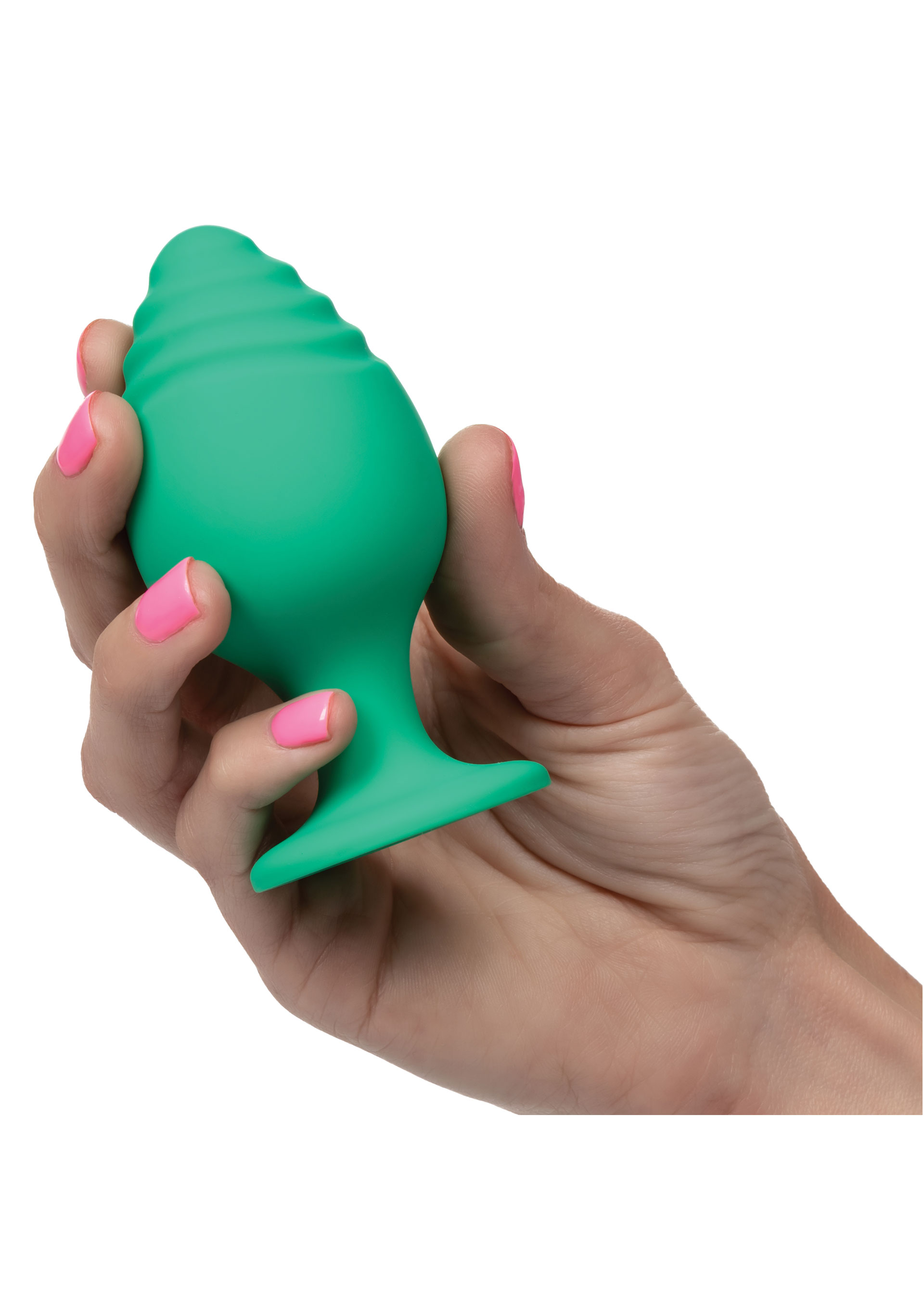 CalExotics Cheeky Buttplug Green - Набор анальных пробок, 9х5 см, 5х3,25 см.