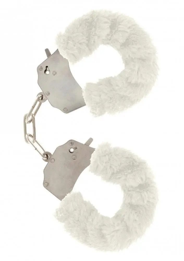 CalExotics Furry Cuffs - Наручники (білі)