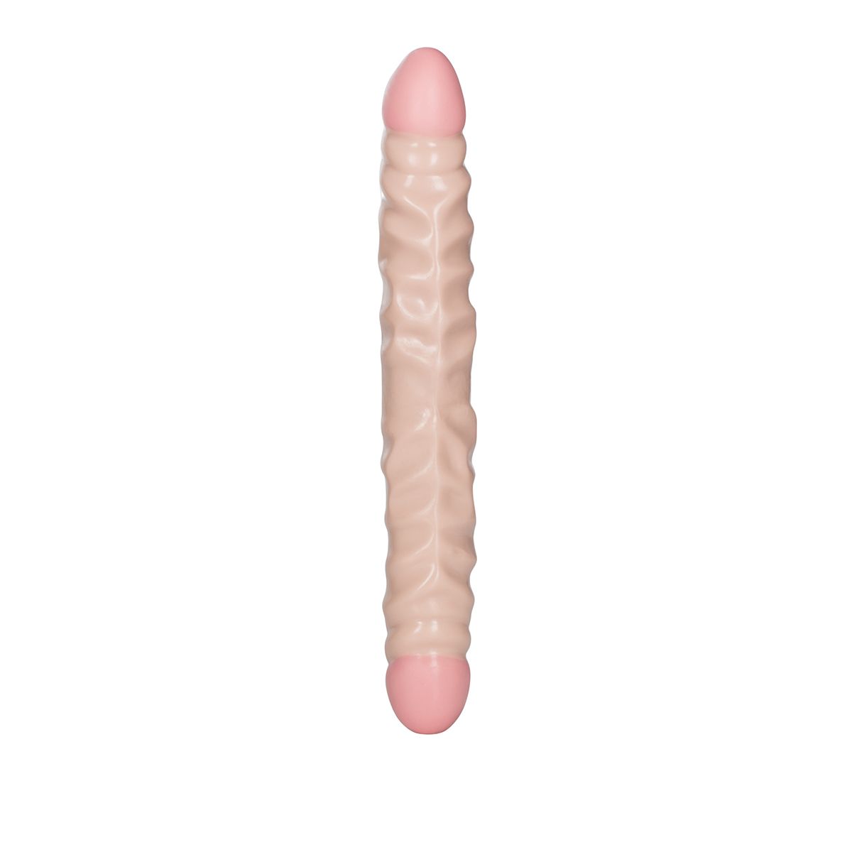 California Exotic Novelties Veined Double Dong 12 inch – шикарный реалистичный фаллоимитатор для двойного оргазма(телесный), 30х4см