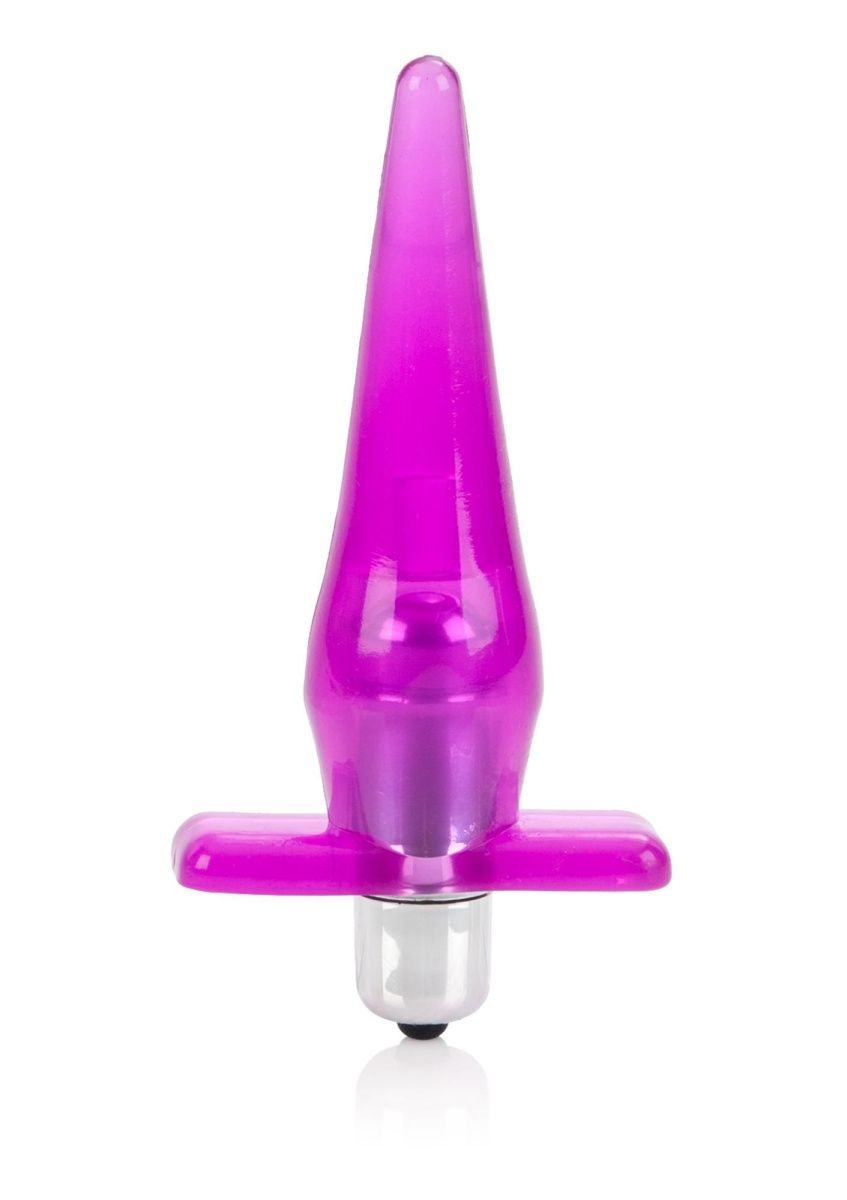 California Exotic Novelties Mini Vibro Tease - Анальная вибропробка, 10х3 см (розовая)