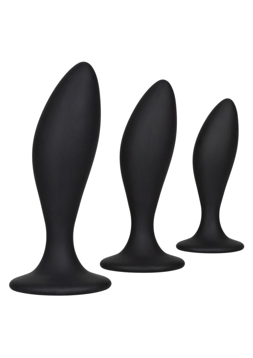 California Exotic Novelties - Silicone Anal Curve Kit - Набір анальних пробок