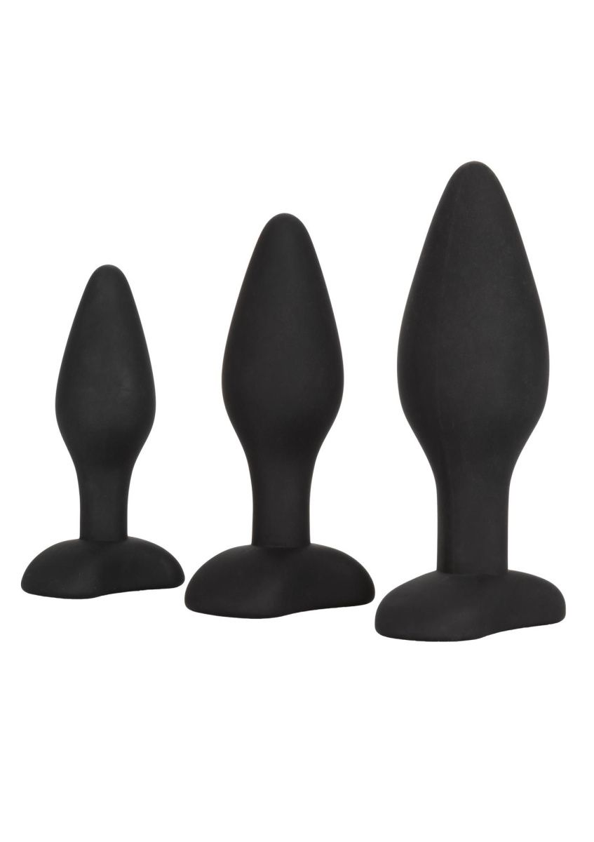 California Exotic Novelties Silicone Anal Exerciser Kit - Набір анальних пробок