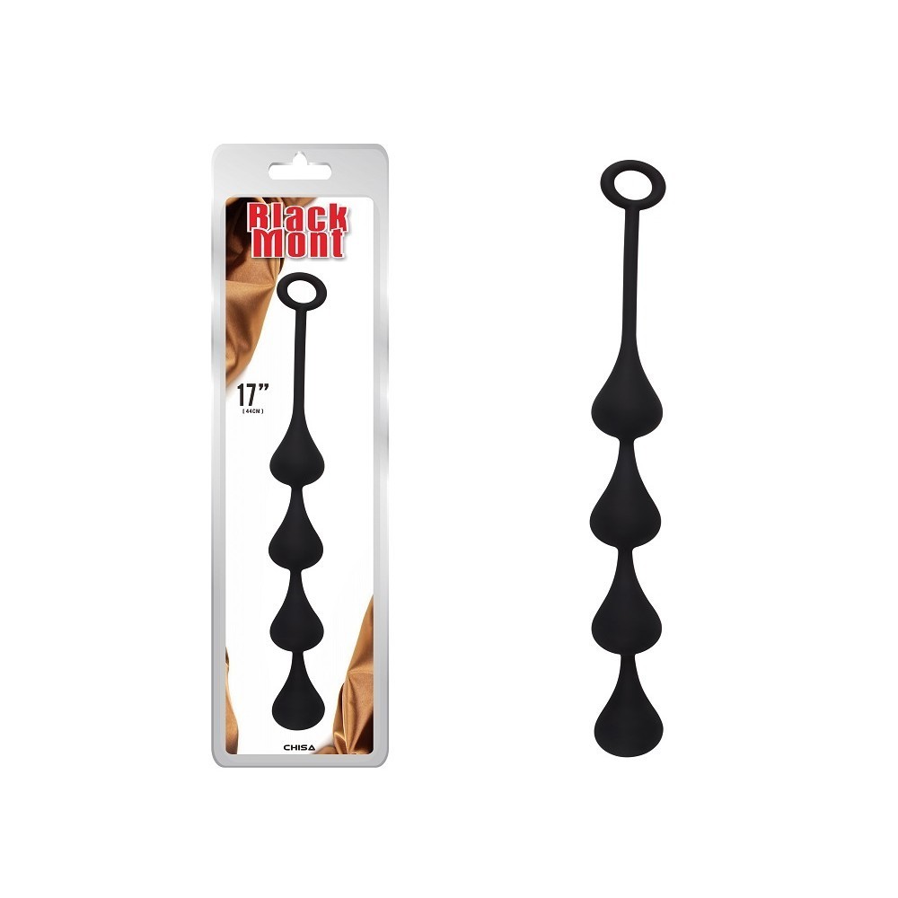 Chisa Black Mont Anal Penetrator M - анальний ланцюжок, 41х3.9 см