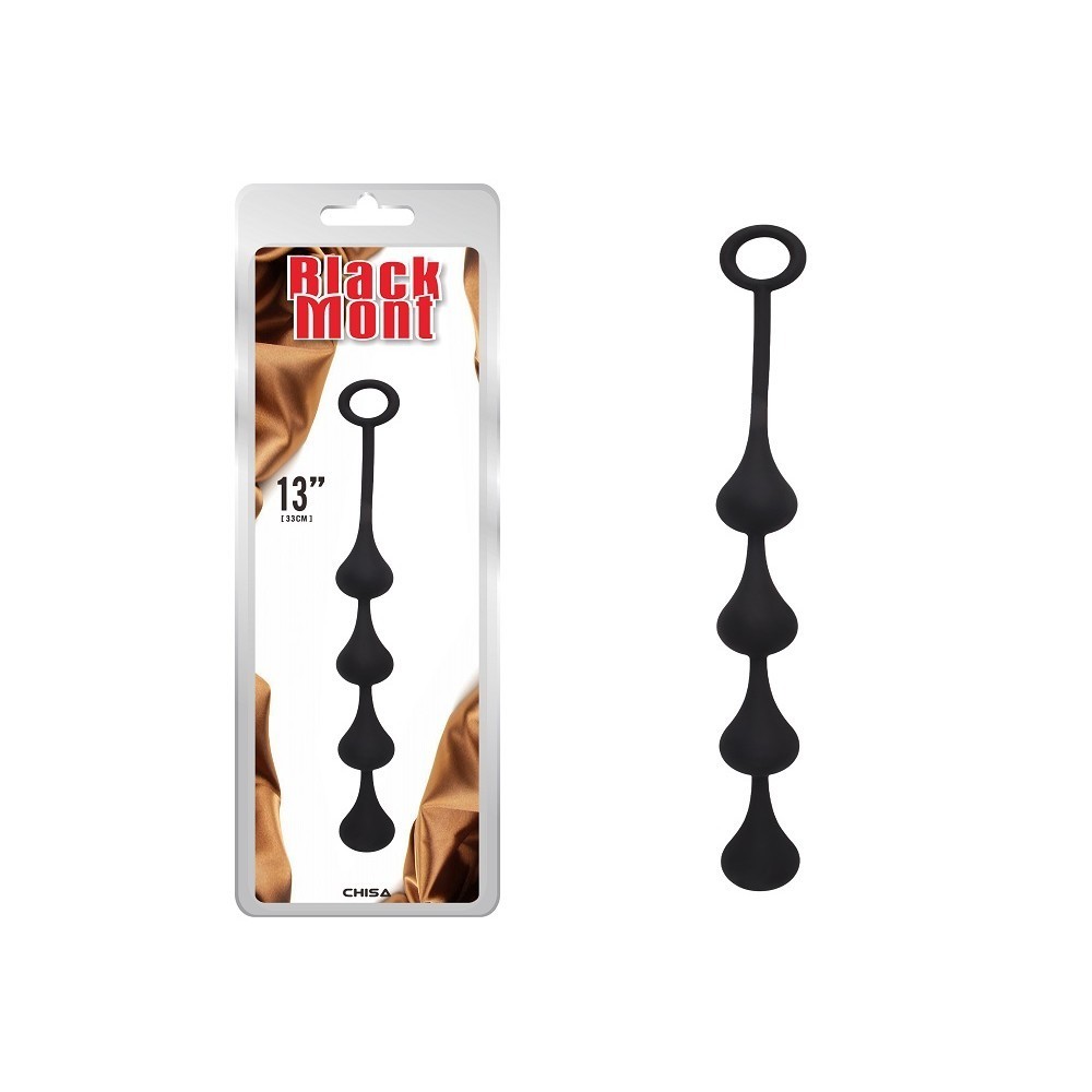 Chisa Black Mont Anal Penetrator S - анальний ланцюжок, 30х3 см (чорний)