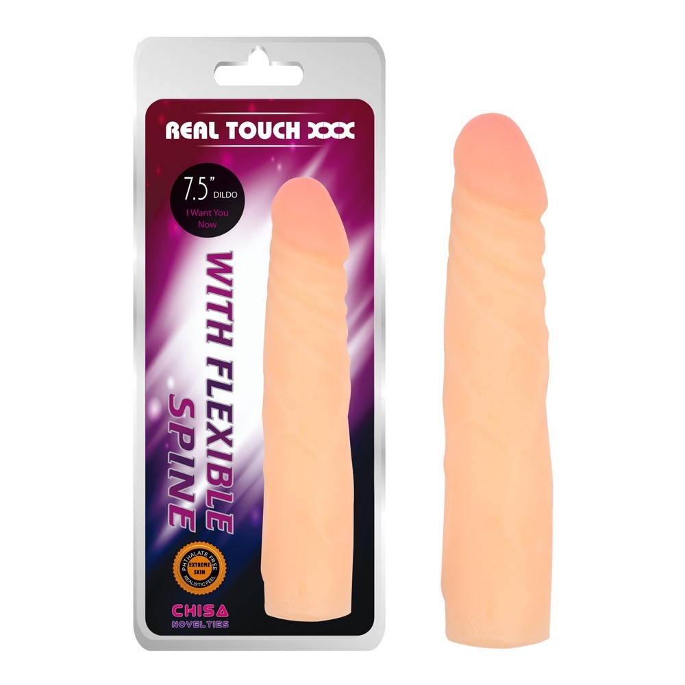 Chisa Real Touch XXX Dildo With Flexible Spine 7.5