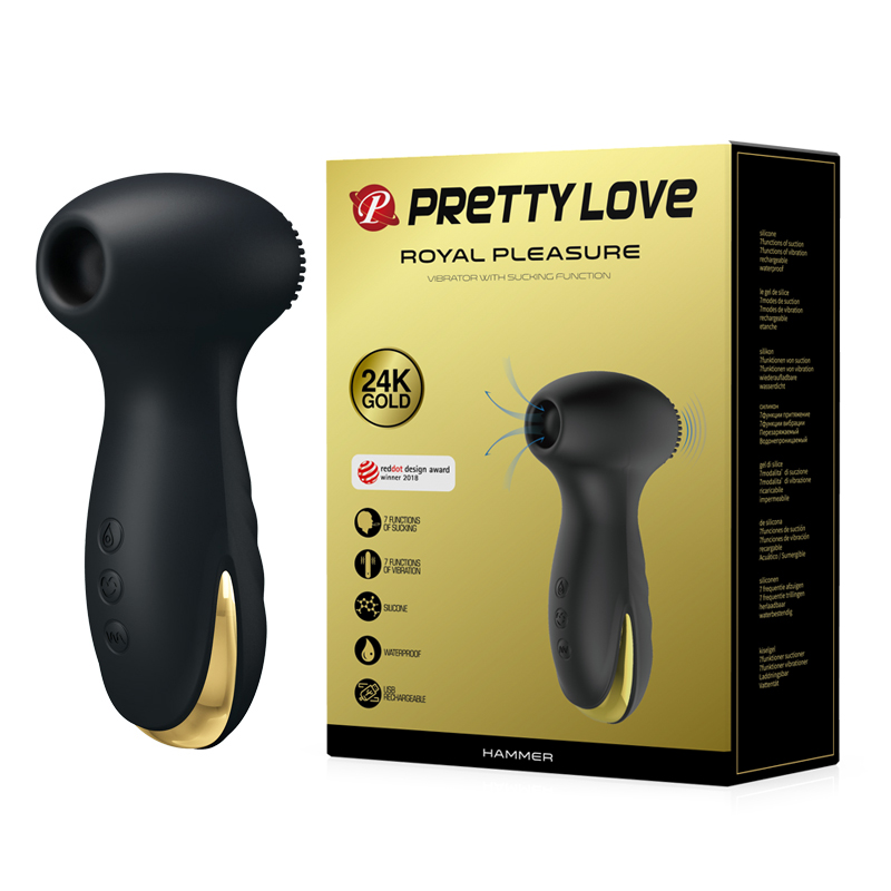 Кліторальний стимулятор - Pretty Love Royal Pleasure Hammer Black