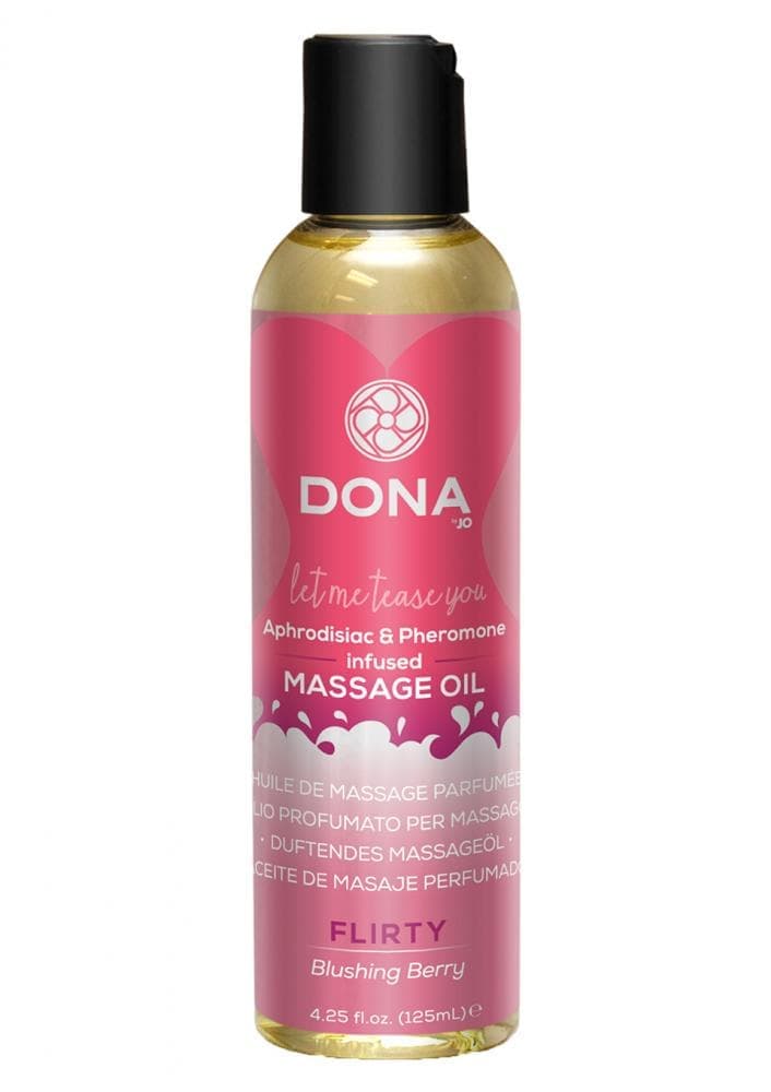 Масажна олія з ароматом ягід Dona Massage Oil Blushing Berry, 110 мл