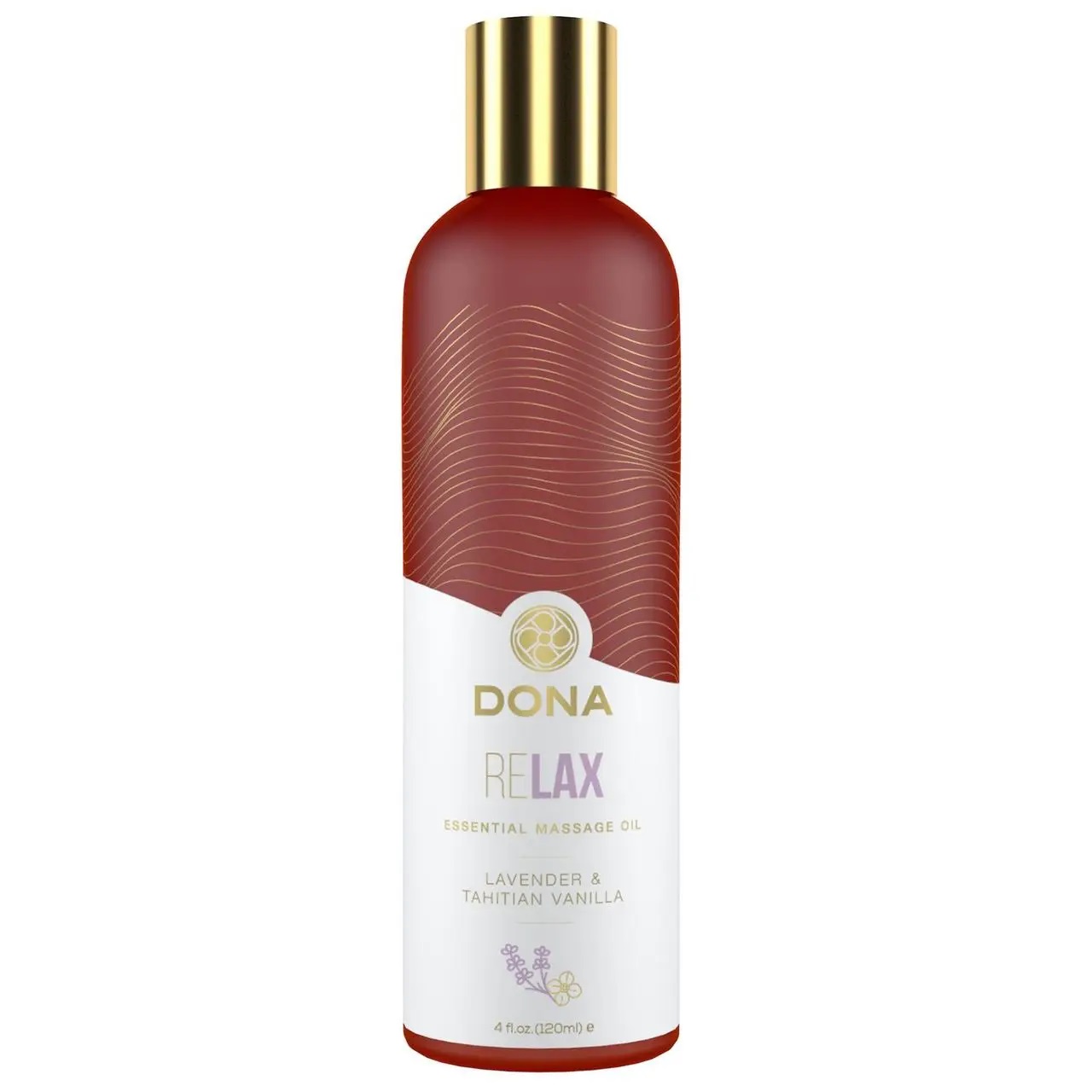 Dona Relax - Lavender & Tahitian Vanilla - Натуральне масажне масло, 120 мл