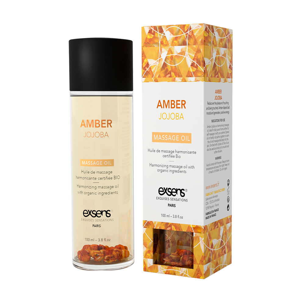 EXSENS Amber Jojoba - Натуральна масажна олія (гармонізуюча з бурштином) 100 мл