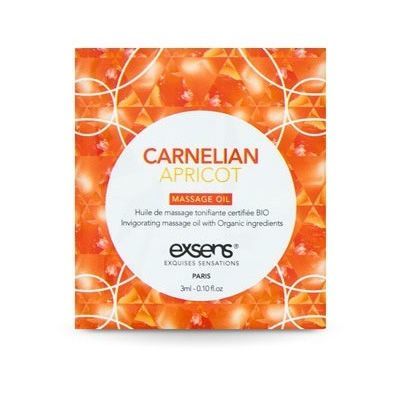 Exsens Carnelian Apricot - Пробник масажної олії із сердоліком, 3 мл