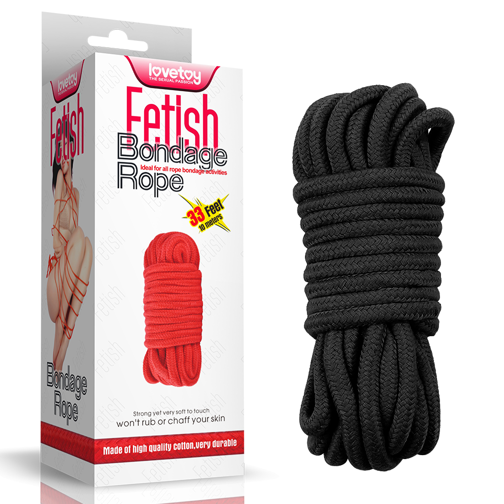 Fetish Bondage Rope Black - Веревка, 10 м (черный)