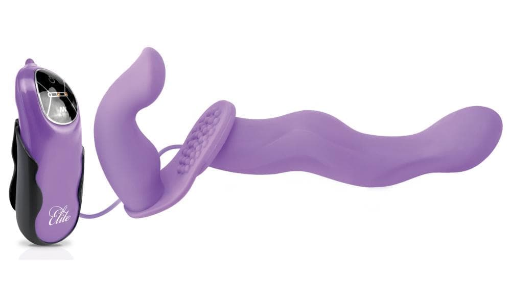 Fetish Fantasy Elite 7 Vibrating Penetrix Dildo - Страпон з вібрацією 17х3.8 см