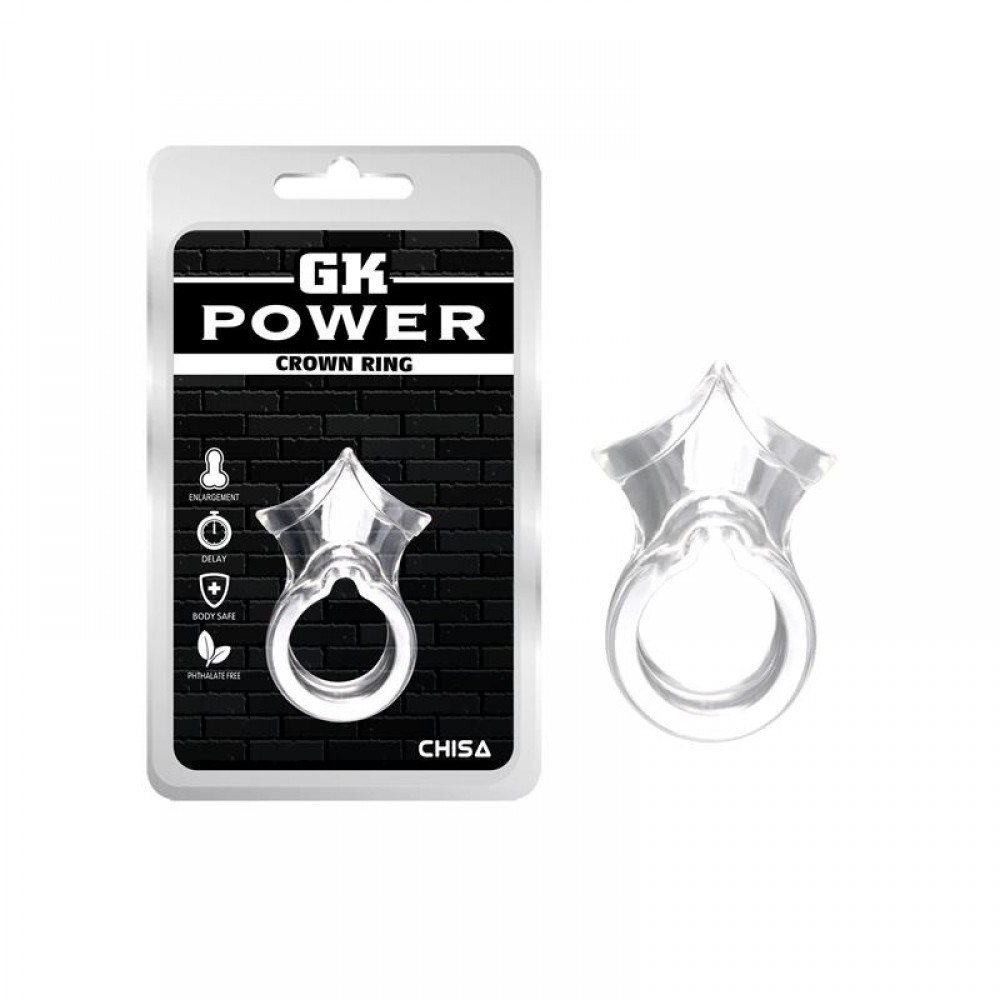 GK Power Crown Ring мягкое эластичное эрекционное кольцо, 3.5 см