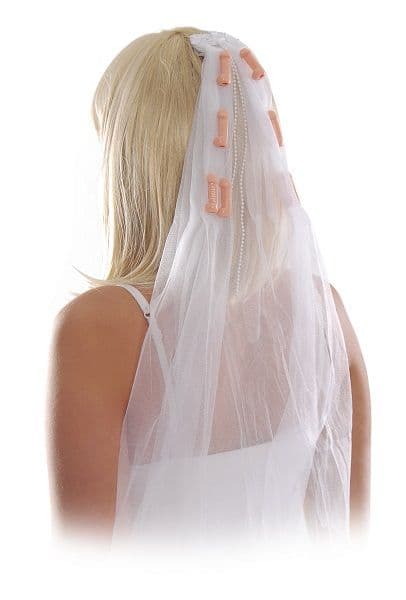 Hao Toys Bachelorette Party Pecker Veil - Фата з пенісами