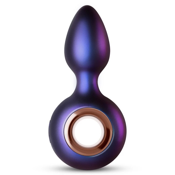 Hueman Deep Space Vibrating Anal Plug - Анальная пробка с вибрацией, 12,7 см (фиолетовый)