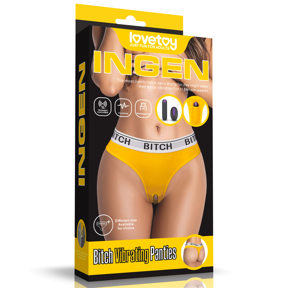 Трусики з вібропулею - Ingen Bitch Vibrating Panties (на талію 61-69 см)