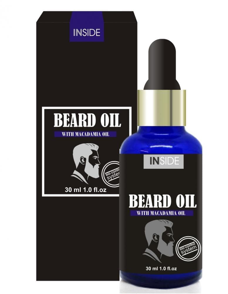 Inside Beard Oil засіб для бороди з олією макадами та мигдальною олією 30 мл.