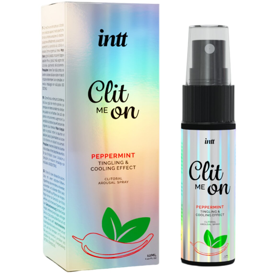 Intt - Clit Me On Peppermint Tingling & Cooling Effect - Збудливий спрей для клітора, 12 мл