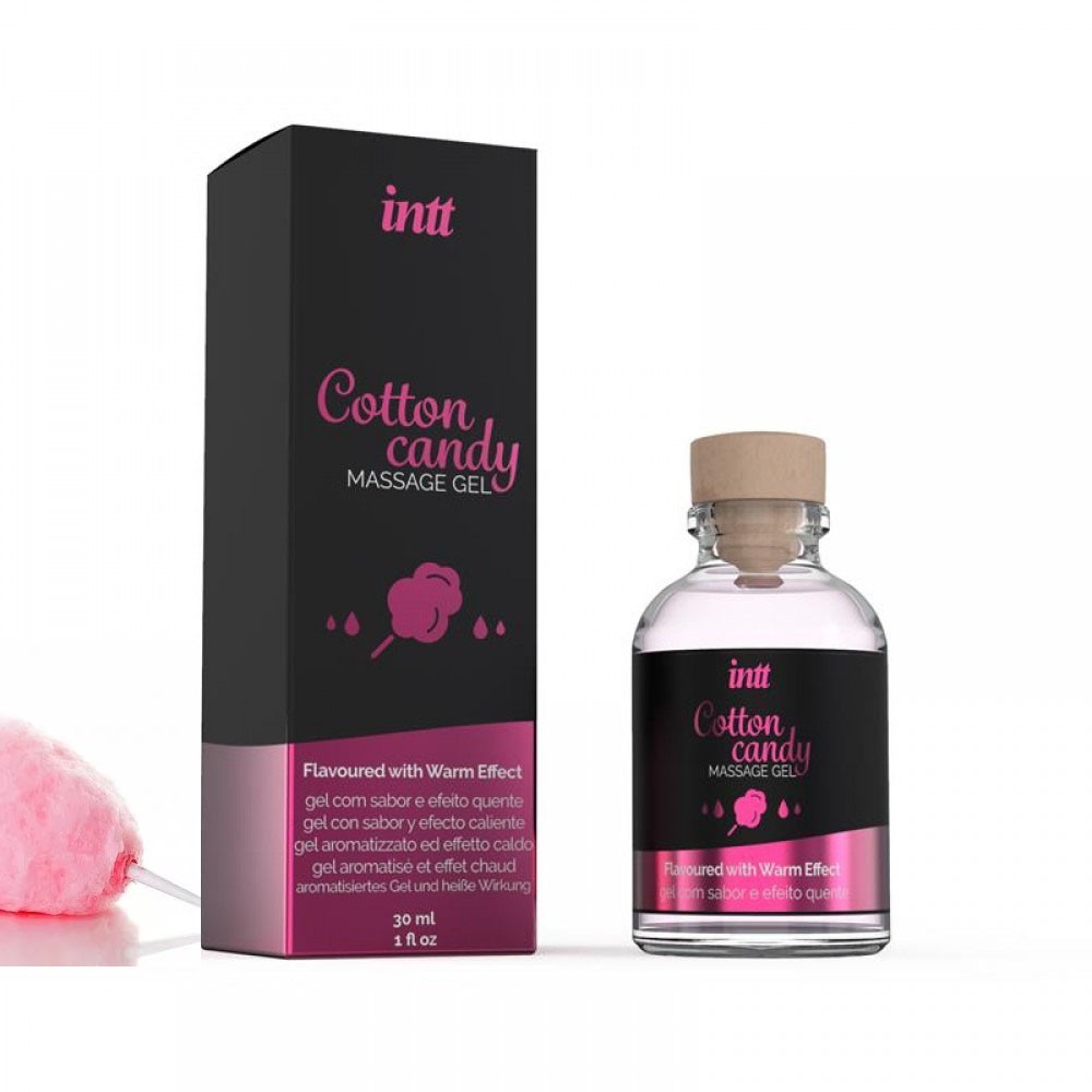 Intt Cotton Candy Gel - массажный гель сладкая вата, 30 мл