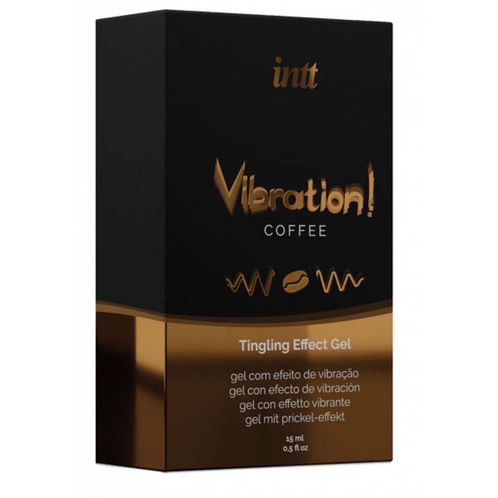 Intt Vibration Coffee - Жидкий вибратор со вкусом кофе, 15 мл