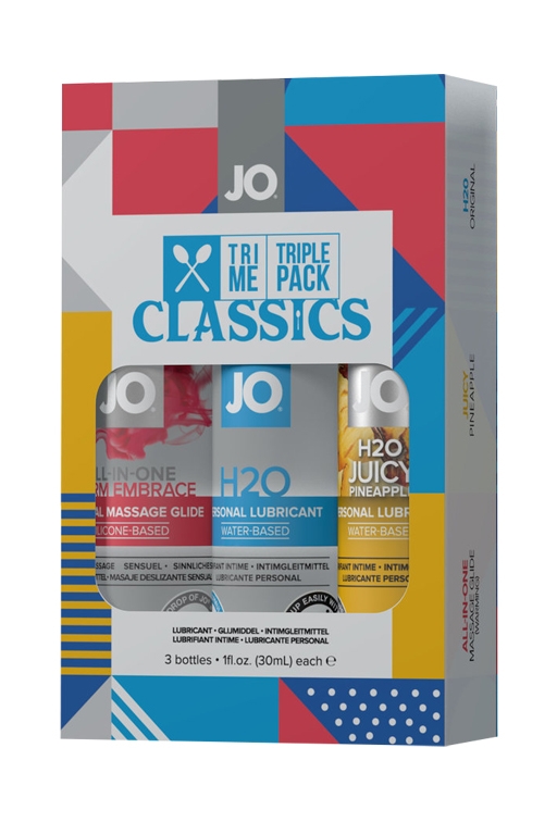 JO Tri-Me Triple Pack Classics - подарунковий набір лубрикантів, 3 х 30 мл