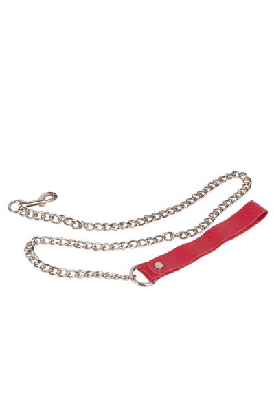 Поводок Leather Leash, Red