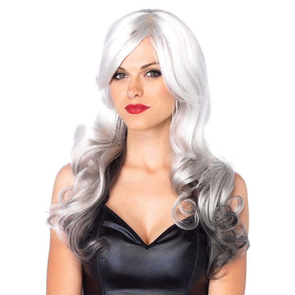 Leg Avenue-Allure Multi Color Wig Grey/Black - Сексуальна двокольорова перука