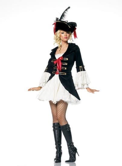 Leg Avenue Captan Swashbuckler LEG83283L/G - Костюм Капитана-Головореза L, (черный с белым)