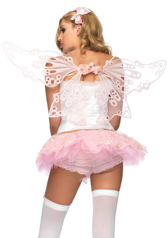 Leg Avenue Glitter Eyelet Fairy Wings LEGA1076 - Крылышки феи, (розовый)