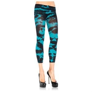 LEG7745BLUE Tie dye footless tights - Леггинсы, O/S, (синий)