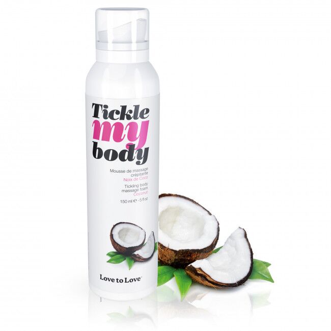 Love To Love Tickle My Body Coconut - увлажняющая массажная пена, 150 мл.