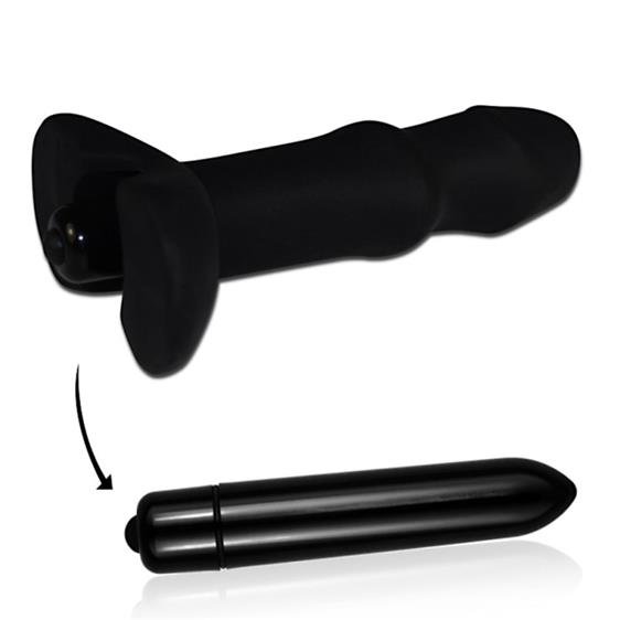 LoveToy Anal Indulgence Collection P Spot Spiral - Анальний затор, 13х4.5 см (чорний)