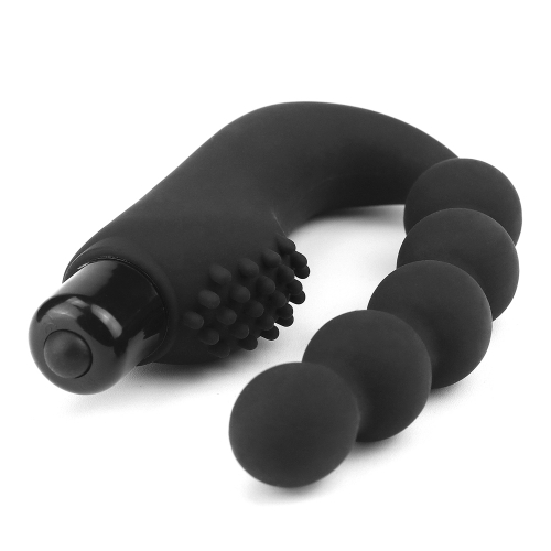 LoveToy Anal Indulgence Collection Power Beads Black - Анальний вібростимулятор, 11х2.2 см