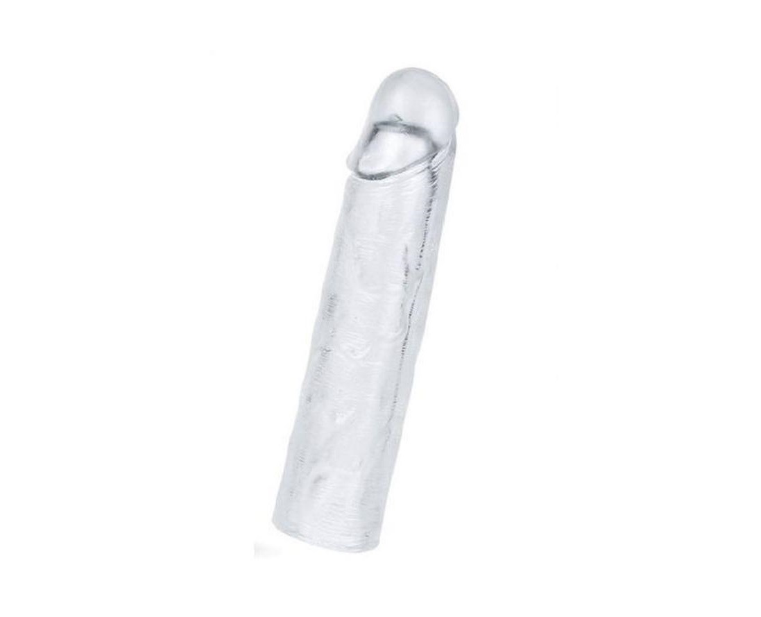 LoveToy Add 1''Flawless Clear Penis Sleeve Clear - Прозора насадка, що подовжує, +5 см