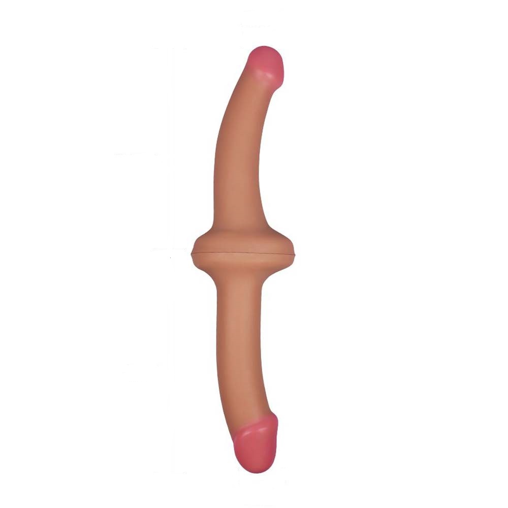 LoveToy Holy Dong Double-Ended Dildo Flesh 12.5" - Двосторонній фалоімітатор, 31х3 см