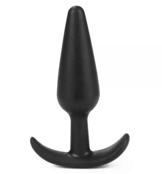 LoveToy Lure Me Butt Plug Slim Black L - Анальна пробка, 12,5 см (черный)