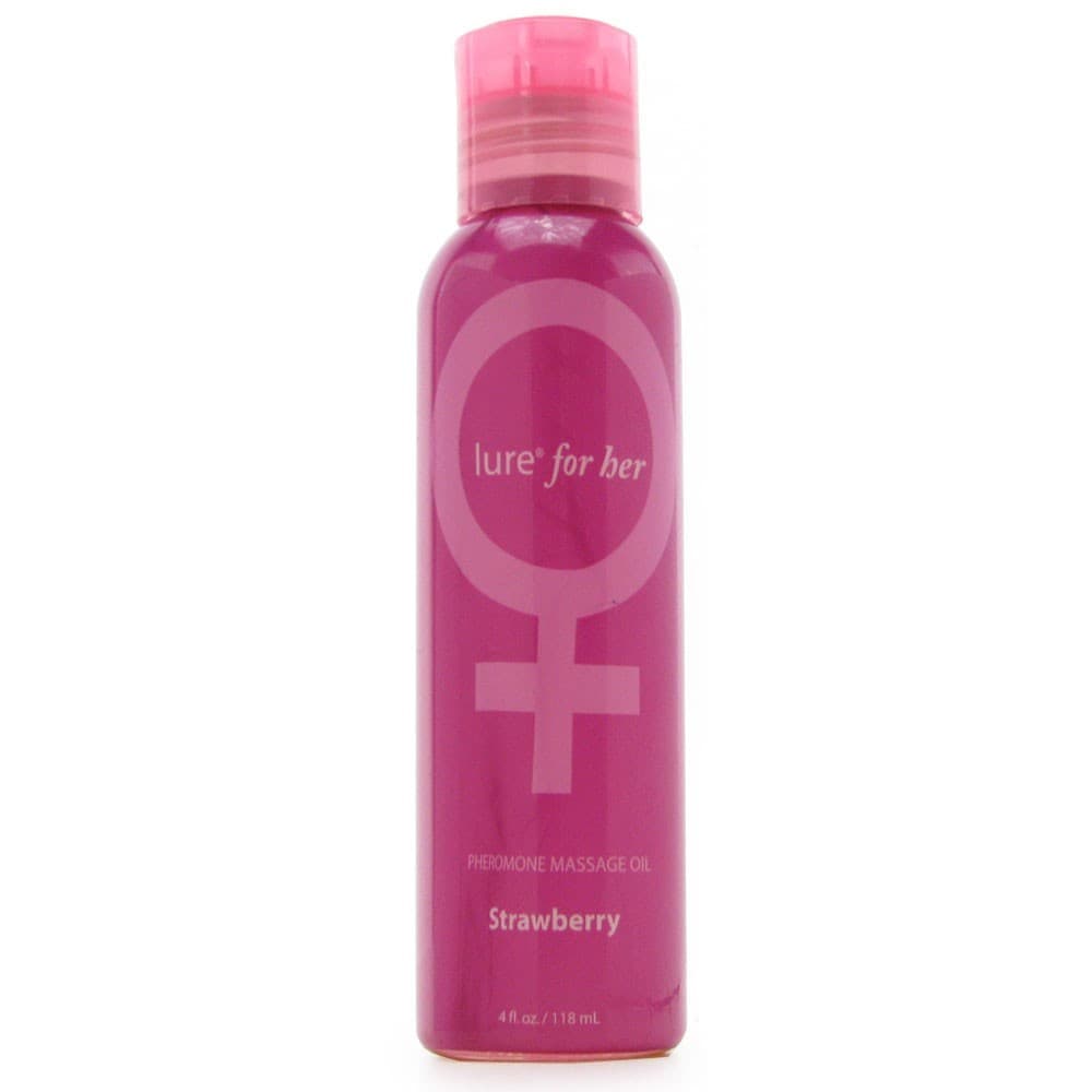 Масажна олія Lure® for Her Pheromone Massage Oil, Strawberry, 118 мл