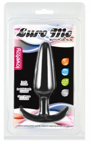 Анальна пробка - Lure Me Butt Plug L Black