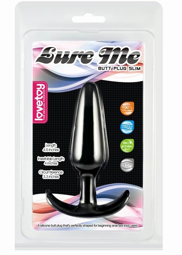 Анальная пробка – Lure Me Butt Plug S Black