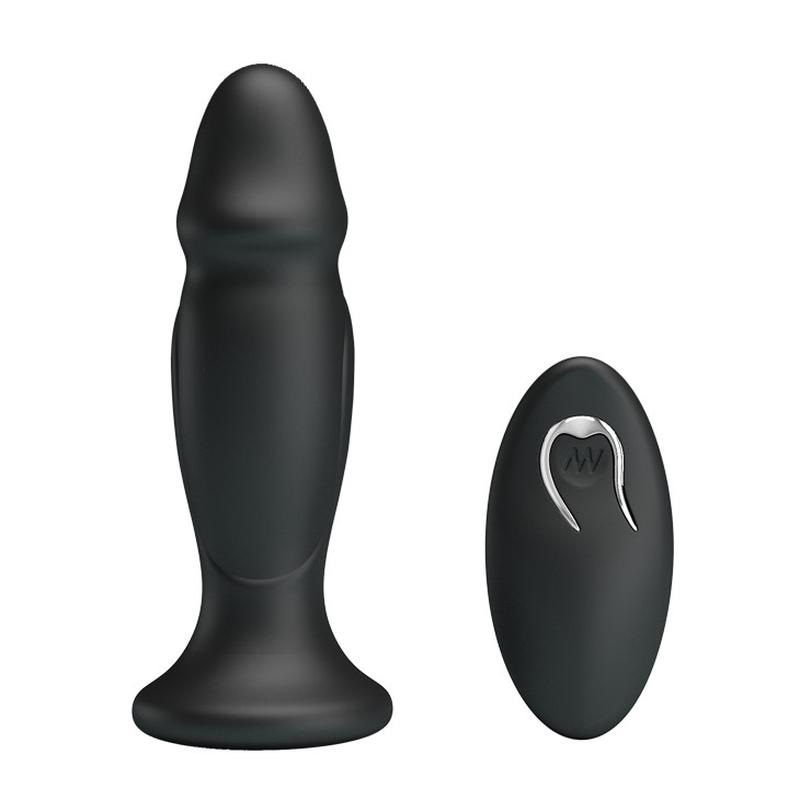 LyBaile - Mr.Play Vibrating Anal Plug - Анальная пробка с вибрацией, 12.4х3.2 см