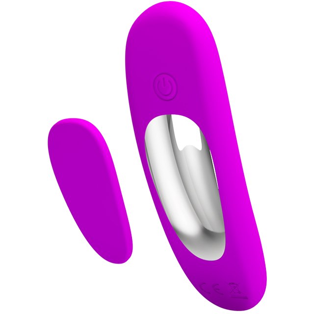 LyBaile Romance Lisa Remote Panty Massager Purple - Вібровкладка в трусики, 9.5х3 см (фіолетовий)