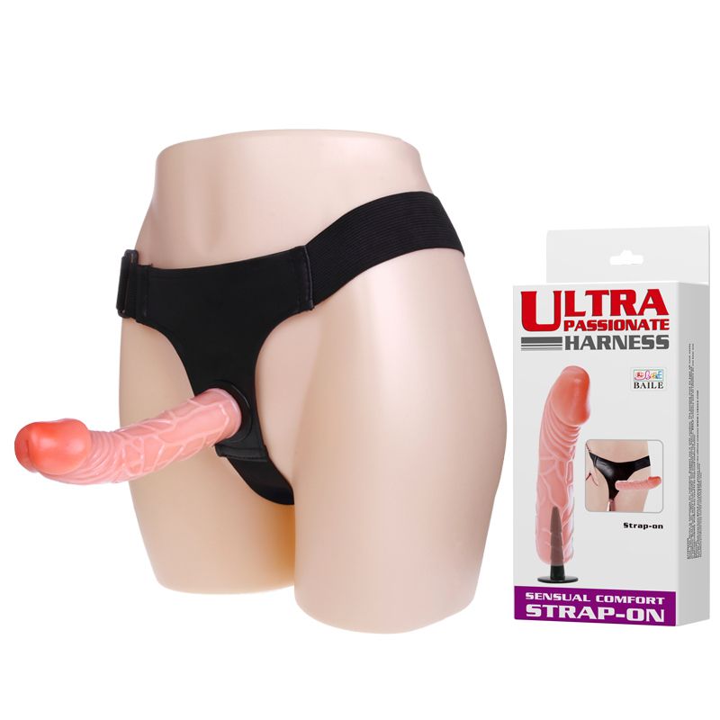 LyBaile Strap-On For Woman Flesh - Жіночий страпон, 19,8 х4, 2 см (тілесний)