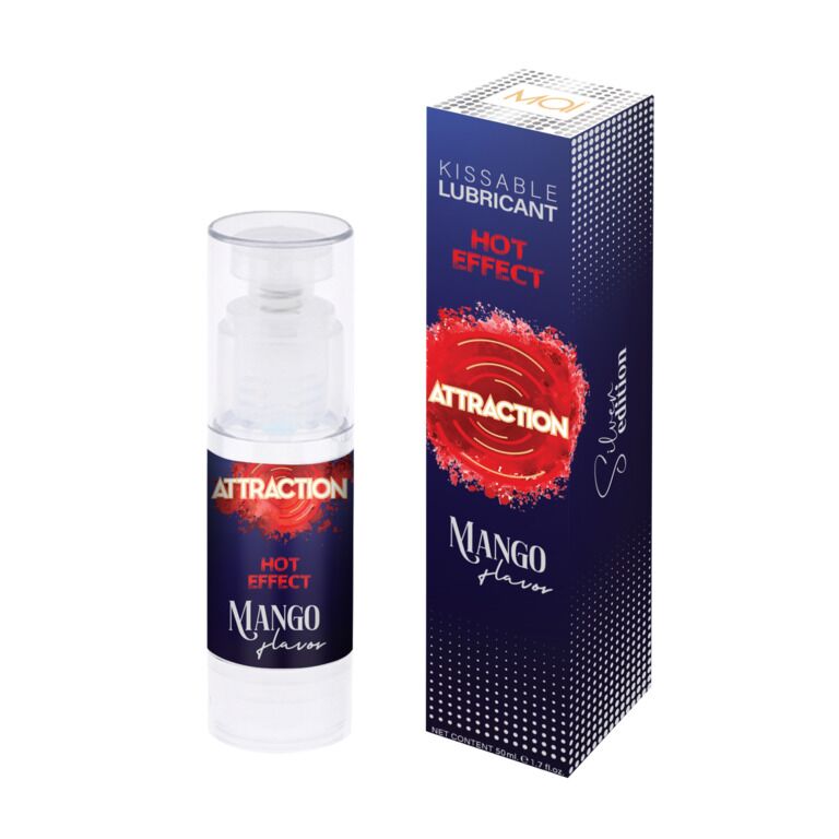 Mai Attraction Hot Effect Mango - Оральне мастило зі зігрівальним ефектом, 50 мл (манго)